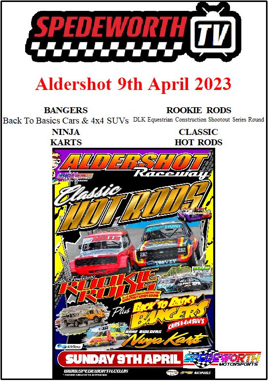 Aldershot 9th April 2023 Bangers Back to Basics 4x4 SUVs