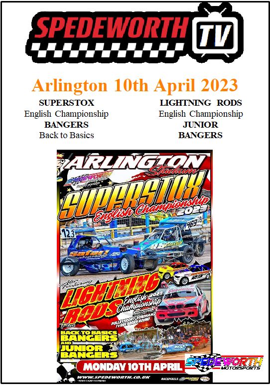 Arlington 10th April 2023 Superstox English Bangers