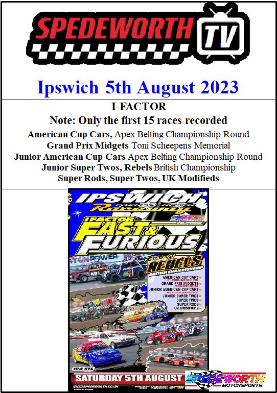 Ipswich 5th August 2023 I-Factor