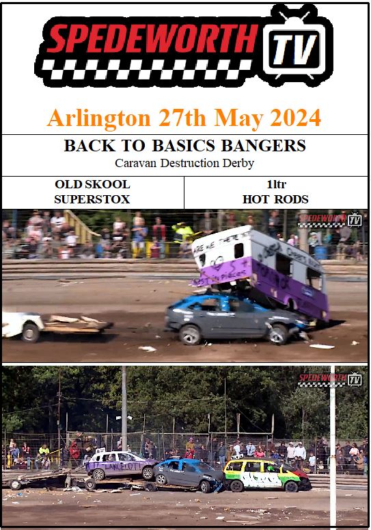 Arlington 27th May 2024 Caravan Destruction Derby