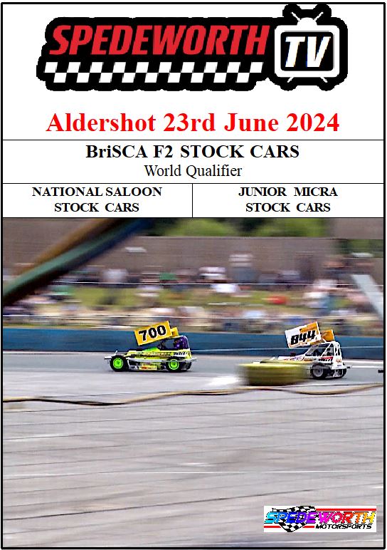 Aldershot 23rd June 2024 BriSCA F2 National Saloons
